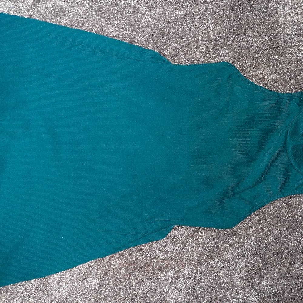 Teal green sleeveless top